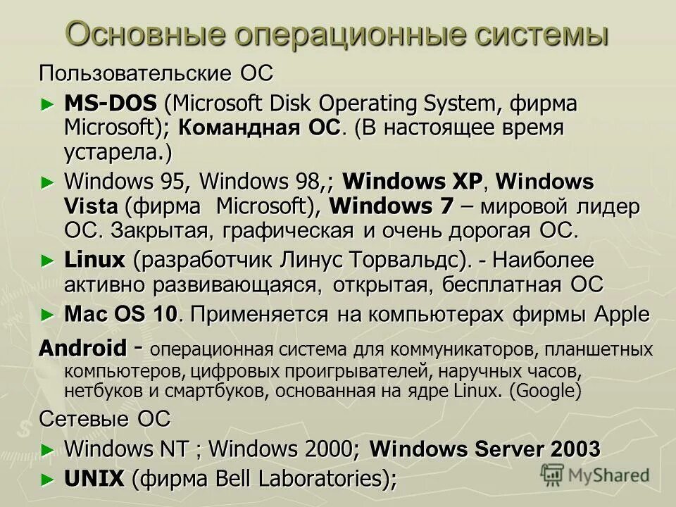 Пользовательских операционных систем. Основные характеристики операционной системы MS-dos. Характеристика MS dos. Основные характеристики ОС MS-dos. 4. Структура операционной системы MS-dos.