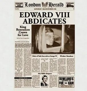 Abdication happens when a king or queen