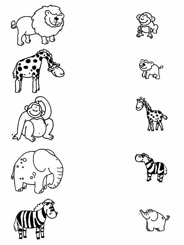 Играть соединять зверей. Животные задания для дошкольников. Африканские животные задания для дошкольников. Рисунки животных для детей. Детеныши животных задания для дошкольников.