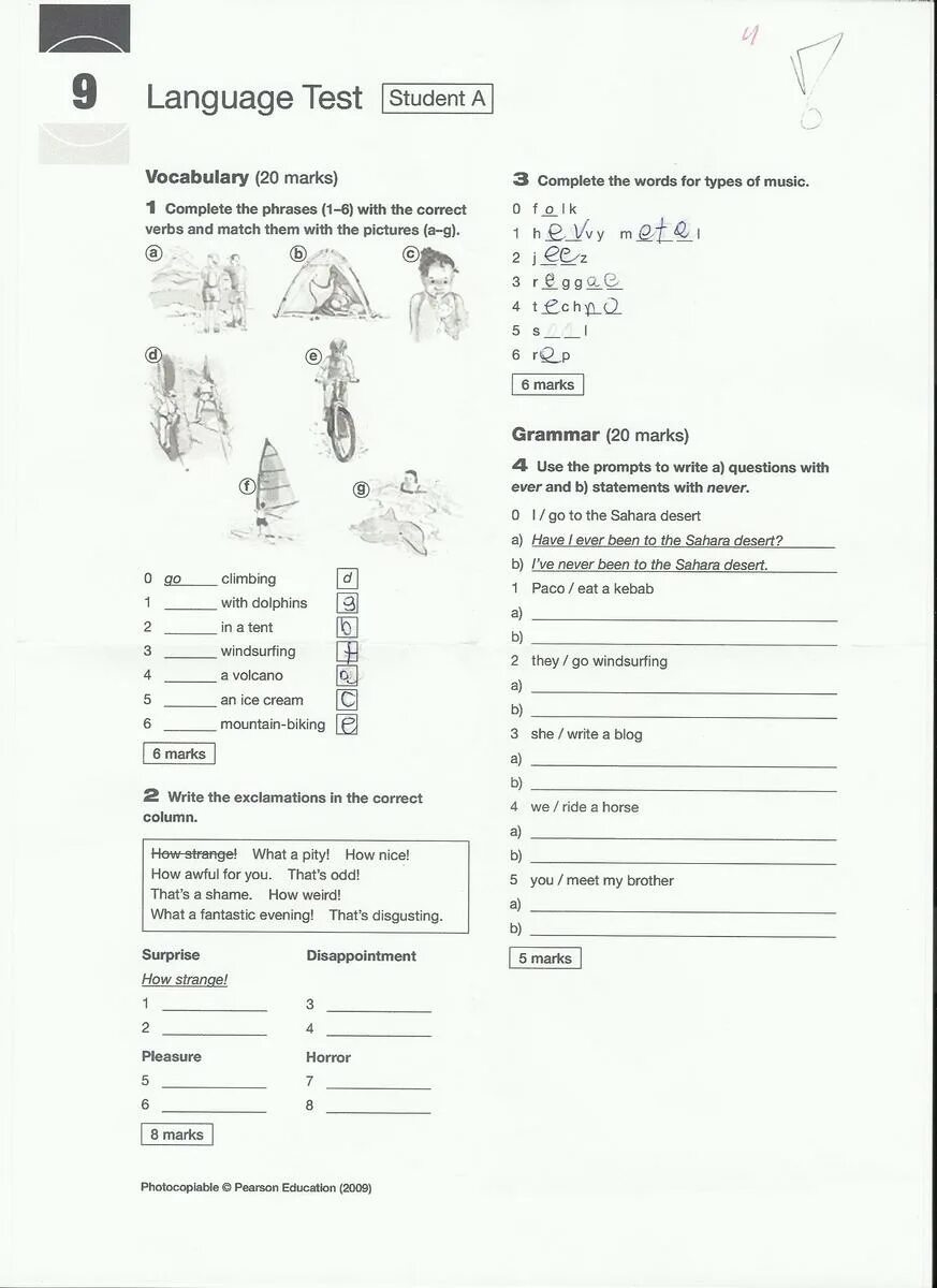 Прогресс тест Юнит 4 Комарова. Unit 4 Test 4a. Progress Test Unit 5 6 класс. Тест по английскому end of term Test Unit 1-9. Progress test 7 8 класс