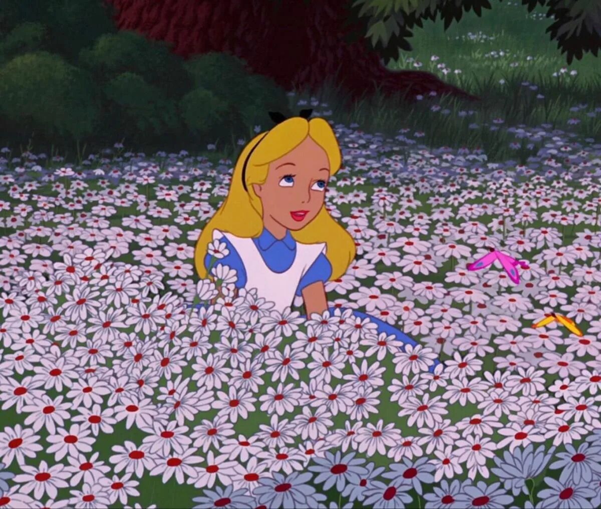 Disney «цветы и деревья» 1932. Алиса в стране чудес 1951. Цветы из мультика алиса в стране чудес. Алиса в стране чудес 1951 алиса. Цветы из мультика алиса в стране чудес.
