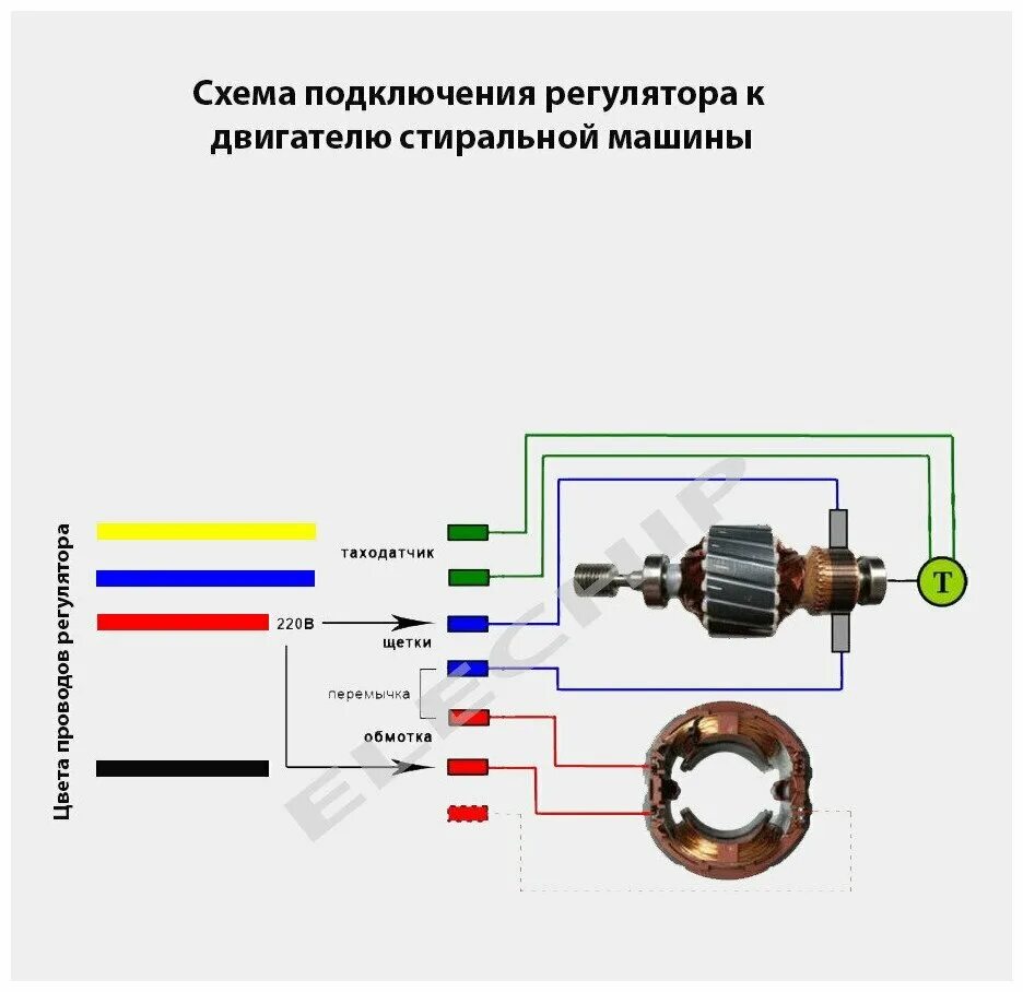 Регулятор оборотов двигателя стиральной машины 6-400Вт TDA-52 - купить в интерне