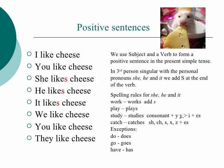 Present simple affirmative sentences. Make affirmative sentences. Compose sentences in English правило.