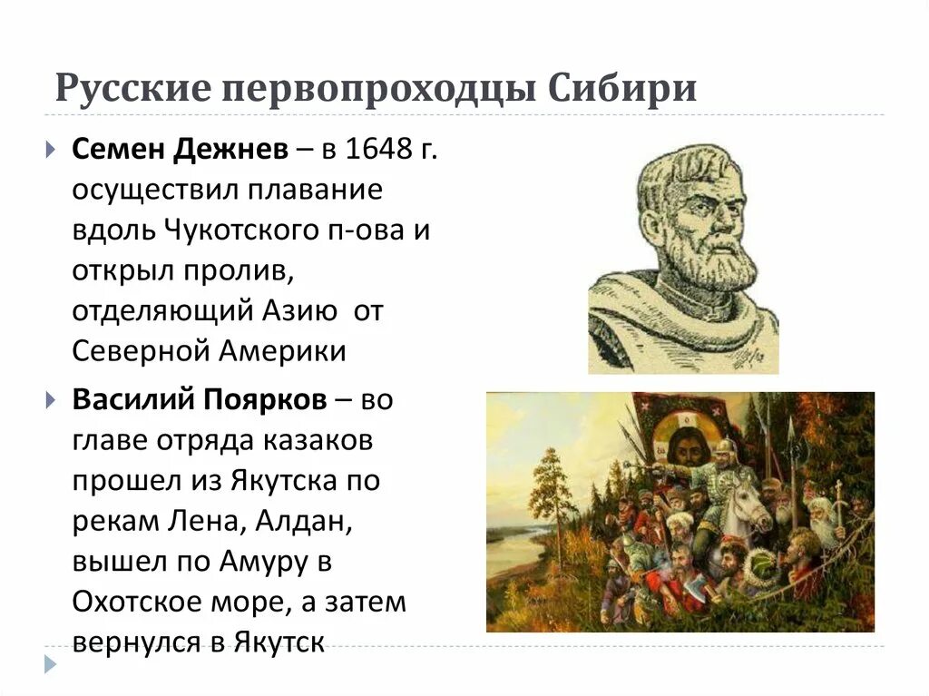 Русские землепроходцы 17. Русские землепроходцы 17 века сообщение
