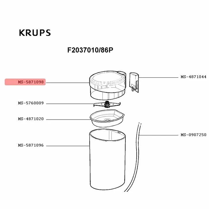 Почему запрещено открывать крышку кофемолки. Krups f203. Крышка для кофемолки Крупс f2034232. Krups XP 7200 сборка кофемолки. Конусная шестерня кофемолки Krups GVX 242.