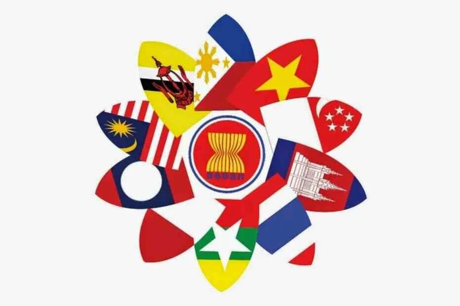 Ассоциация государств Юго-Восточной Азии. Ассоциация стран Юго-Восточной Азии (АСЕАН). Флаг АСЕАН. Флаги стран АСЕАН. Интеграция в азии
