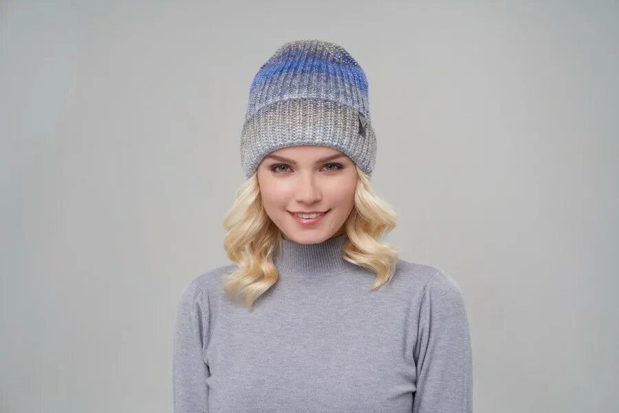 Ferz шапка мелинда арт 42280. трикотажная шапка kamea olivia. серо бежевые шапки меланж. шапка из меланжевых ниток. шапка из меланжевой пряжи.