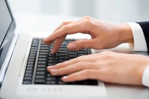 While typing