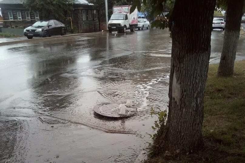 Осадки в уфе. Грязевой фонтан. Сырая погода. В Уфе идет дождь.