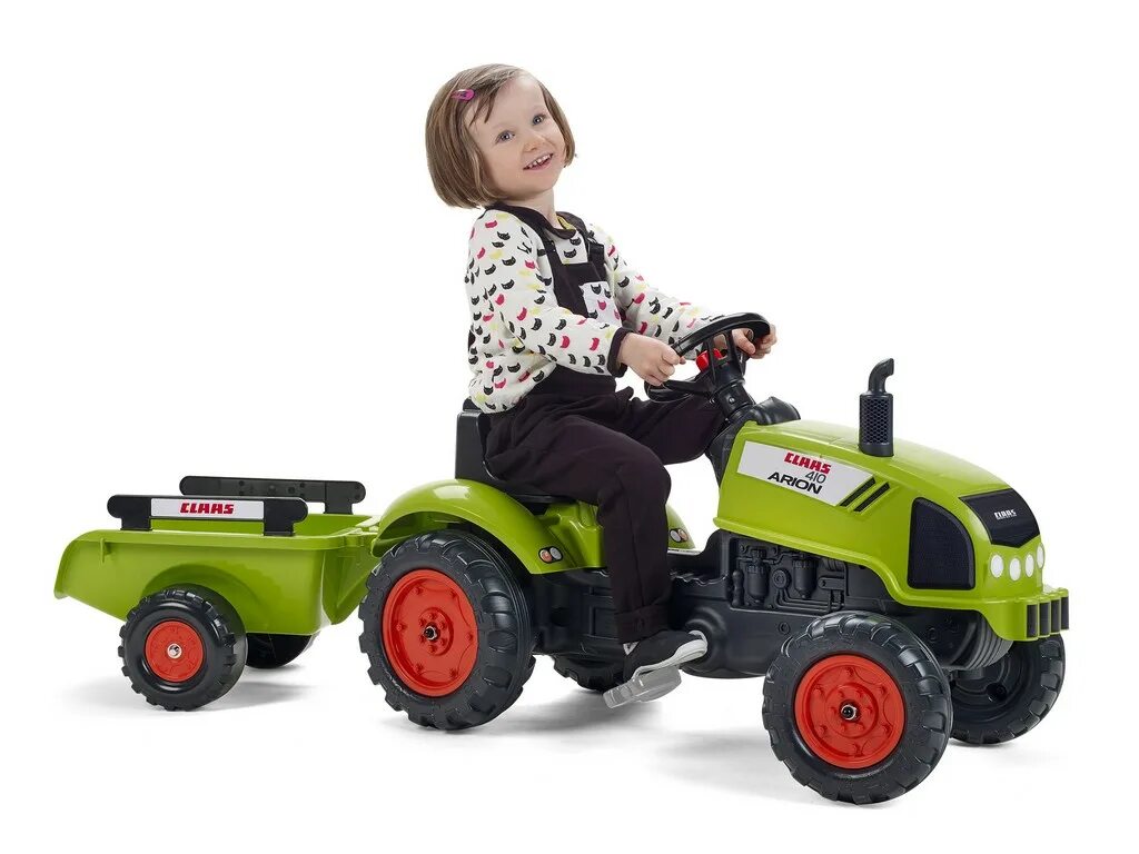 Детский трактор. Педальный трактор Falk с прицепом. Трактор Falk CLAAS для детей. Веломобиль Falk трактор с прицепом. Минитрактор CLAAS.