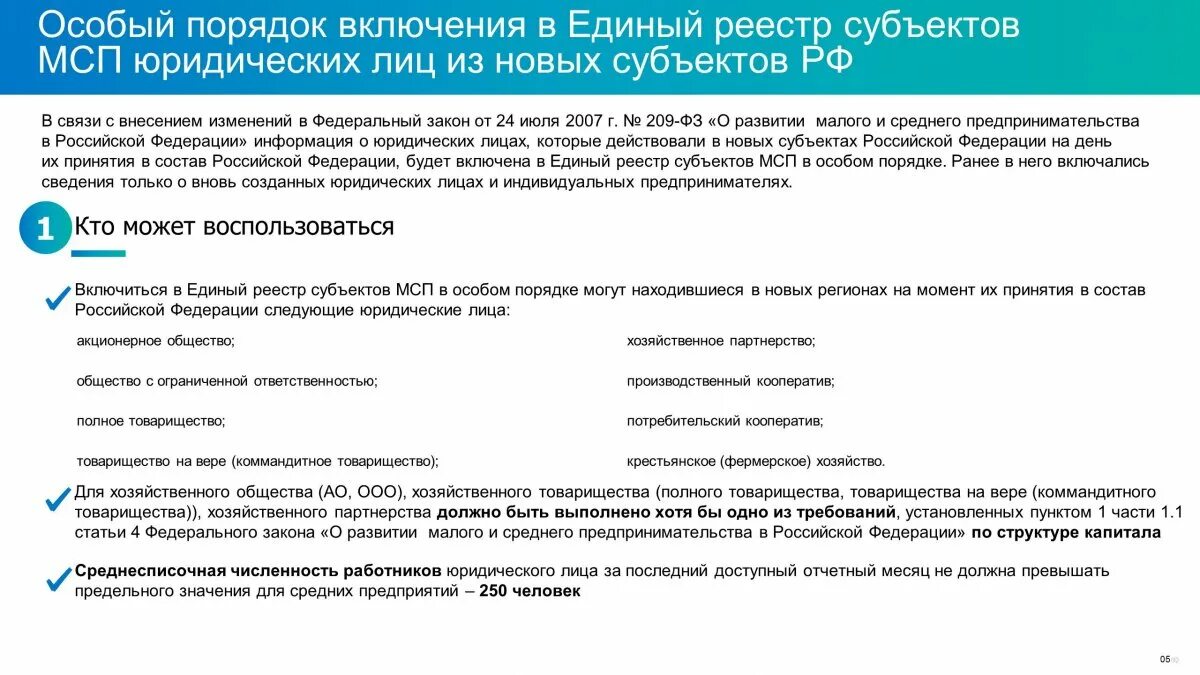 Единый реестр субъектов мсп. Единый реестр субъектов мсп