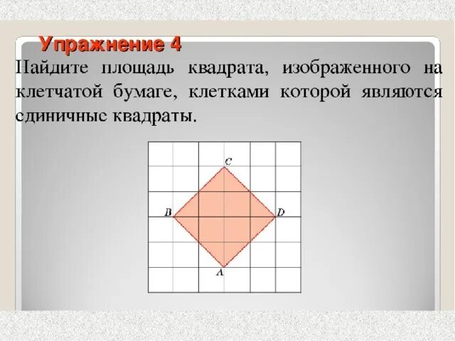 Сторона квадрата на рисунке. Квадрат на клетчатой бумаге. Площадь квадрата, изображённого на клетчатой бумаге. На клетчатой бумаге квадрат Найдите площадь. Найдите площадь квадрата изображенного на клетчатой.