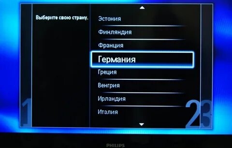 Настройка телевизора на русский язык