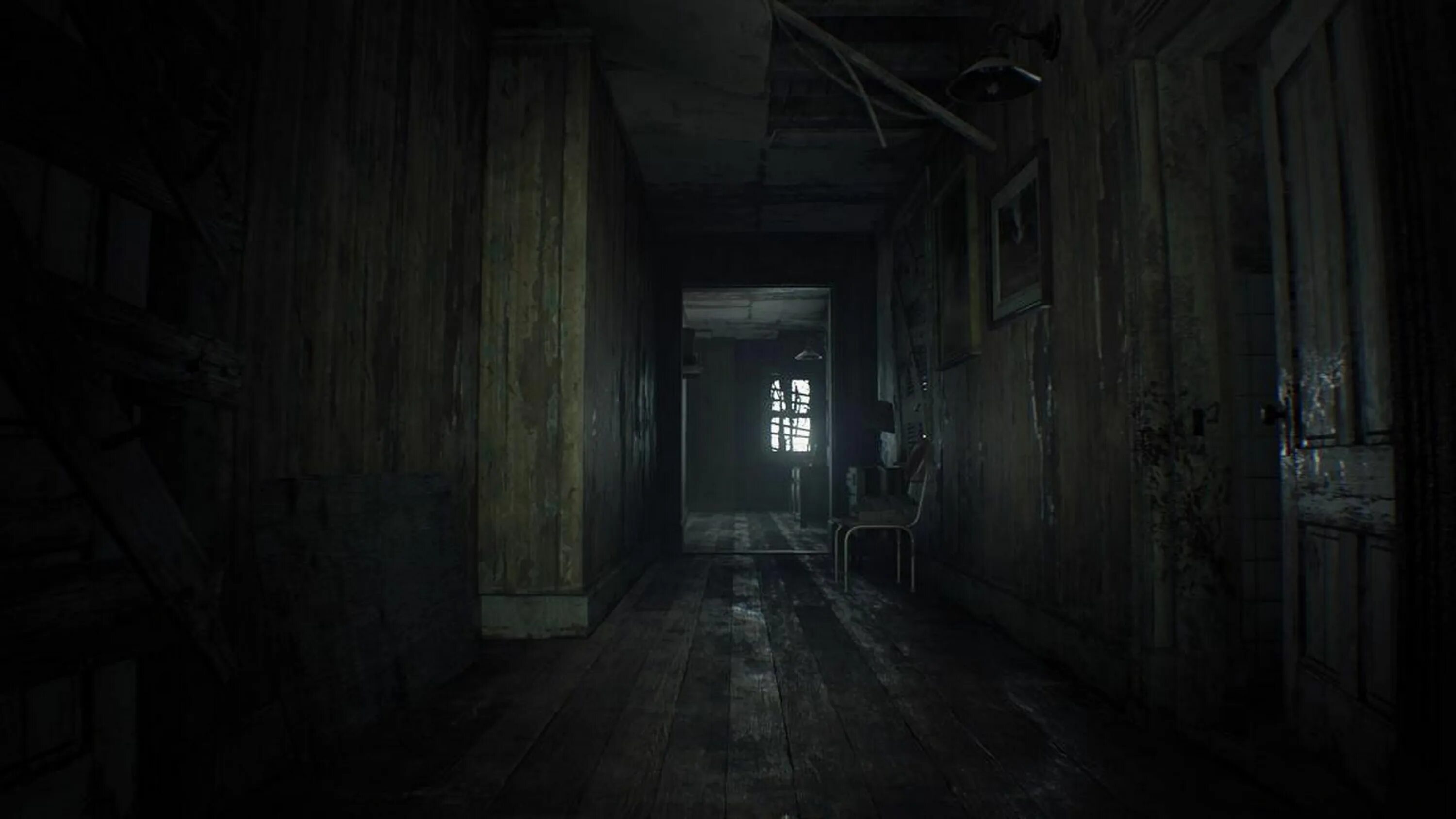 Дом Resident Evil 7 коридор. Игра страшная комната