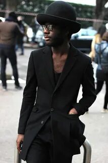 Wears black