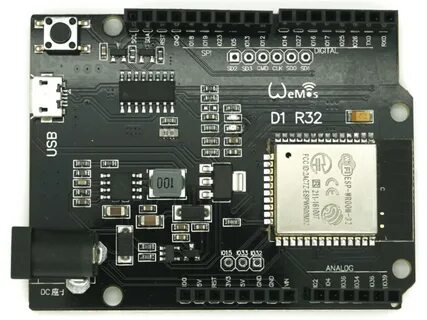 ESP32 Uno, WiFi, Bluetooth, USB, Wemos D1 R32, 3.3V - 99Tech.