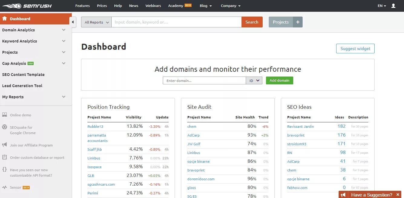 SEMRUSH dashboard. Similar web отчеты. Гиватаим similar web. Site track