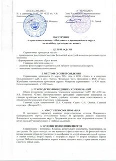 Положение о соревнованиях по спортивной гимнастике