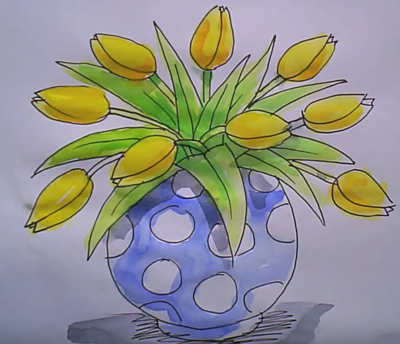 Рисование весенний букет. Ваза с цветами изо. Цветы в вазе рисунок. Рисование весенних цветов.