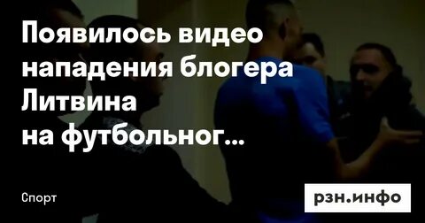 Литвин ударил фаната ска