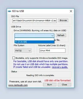 Iso to usb