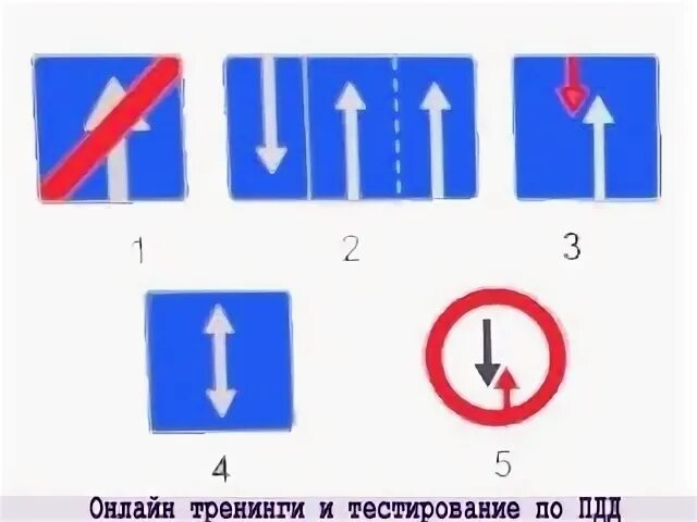 Знаки информирующие о встречном движении