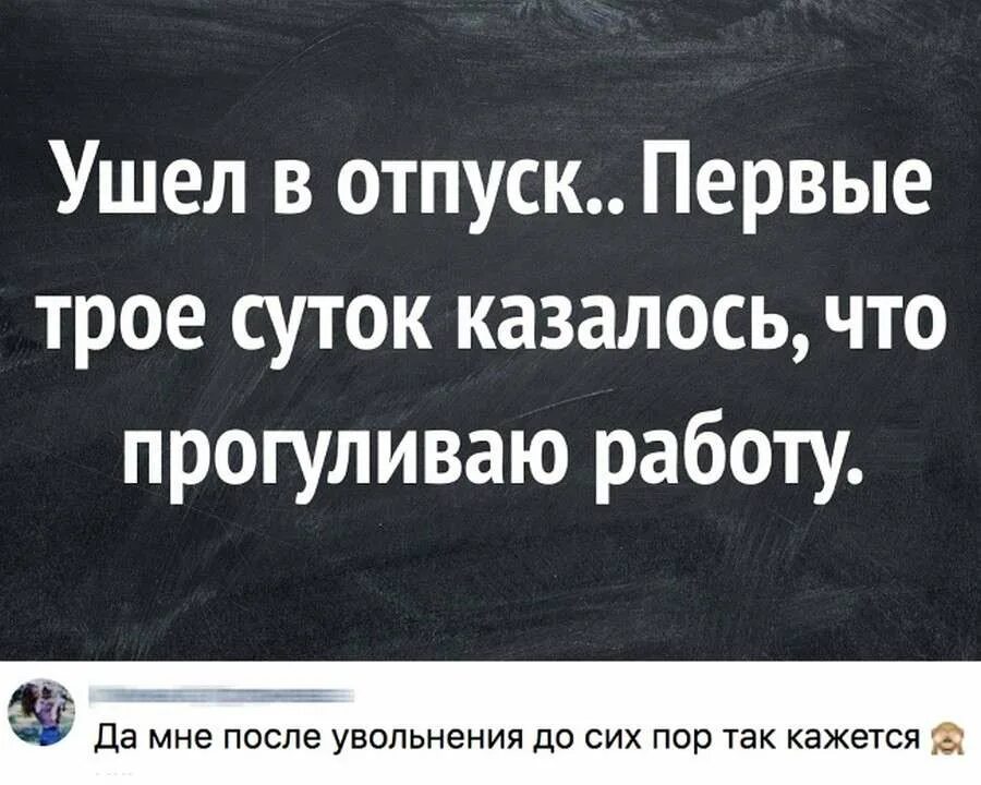 Шутки про отпуск. Ушла в отпуск. Ушла в отпуск первые трое суток казалось. Шутки про отпуск и работу.