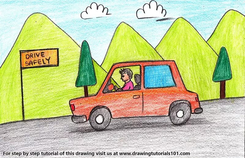 Draw driven. Тест драйв рисунок. Драйв скетч. Driver's license draw. Рисунок безопасность водителя ночью.