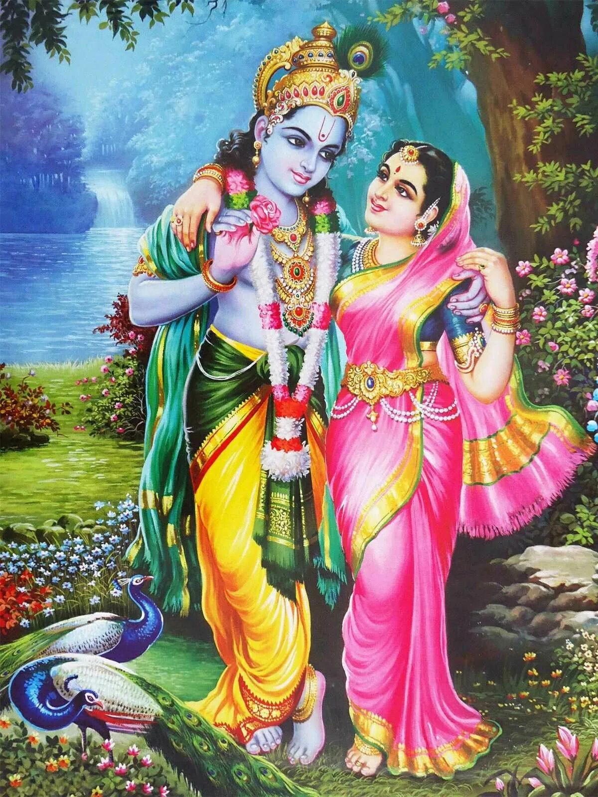 Радха. Радха Шьям. Кришна и Радха. Бог Кришна и Радха. Богиня Рукмини.