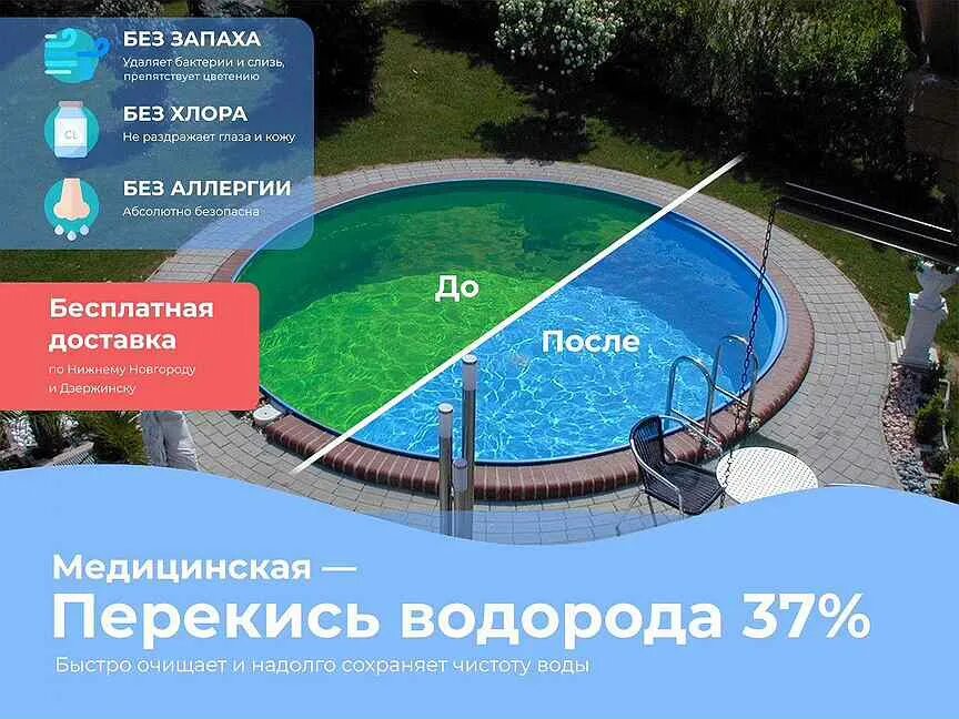 Вода после перекиси водорода