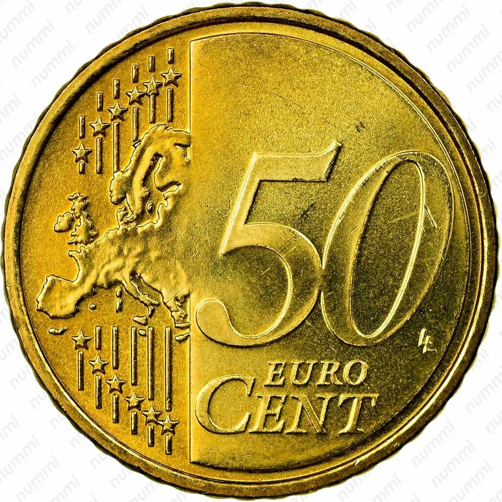 66 евро. 50 Евроцентов 2008. Монета 50 евроцентов. 50 Евро монета. 50 Центов монета евро 2008.