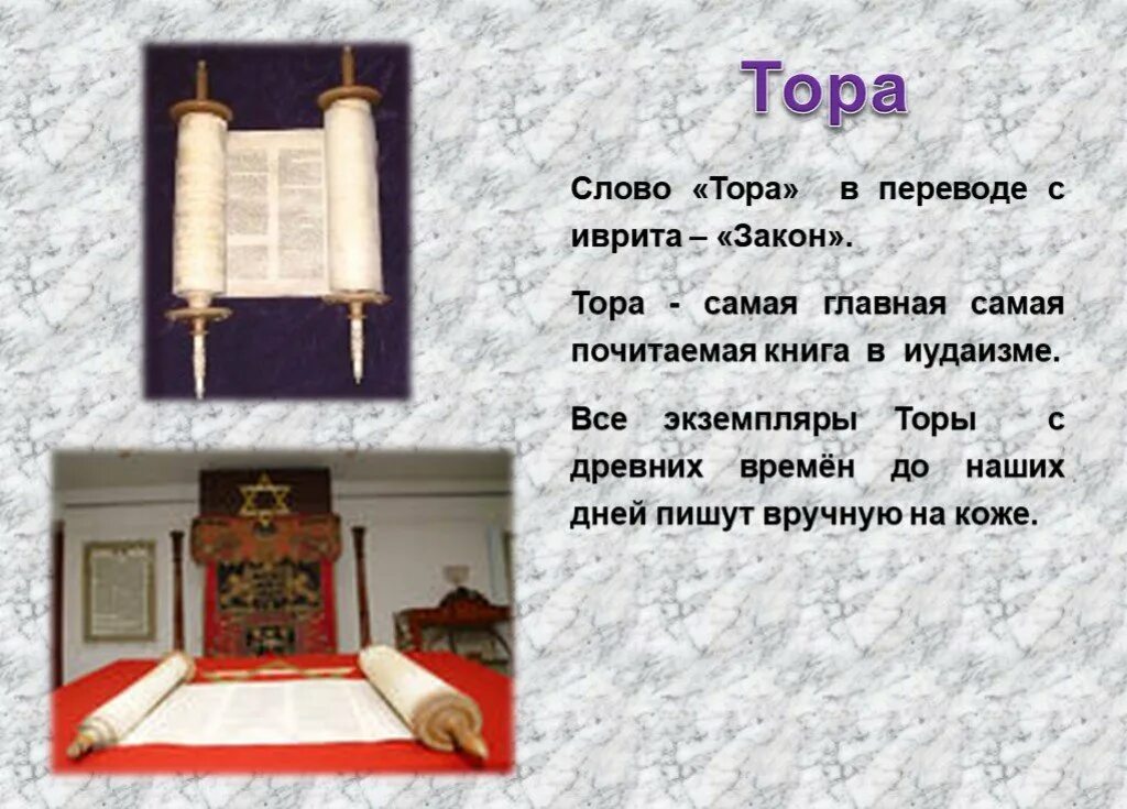 Сообщение об иудаизме