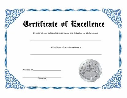 Grade certificate