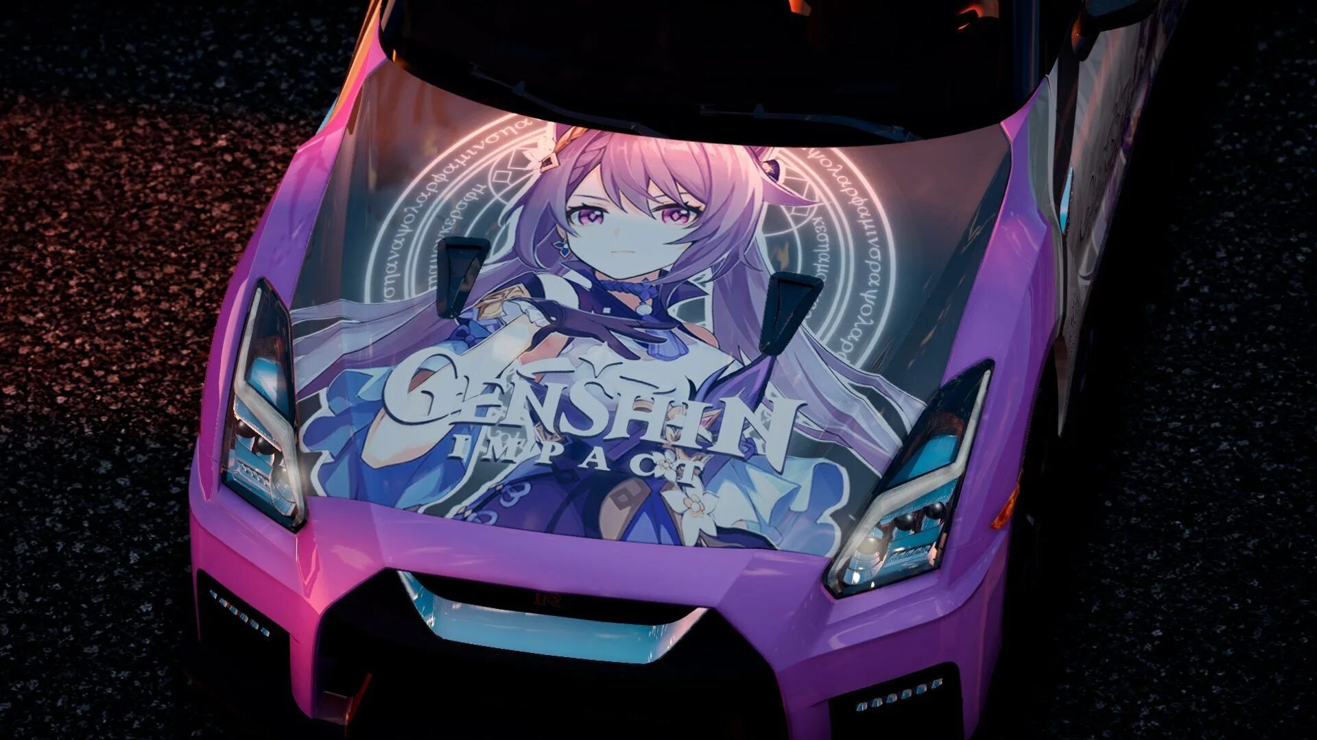 Хорошие телефоны для игры в геншин. Геншин Импакт Итася. Itasha Геншин. Itasha Genshin Impact.