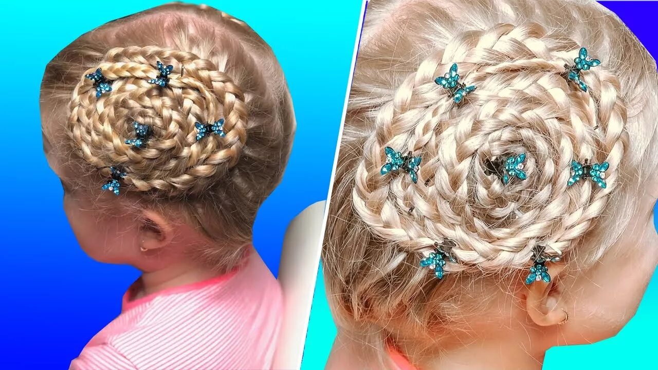 Прическа улитка для девочки Причёска Улитка Peinado Hairstyle Braids Tutorial YouTube Head hair, Braided h