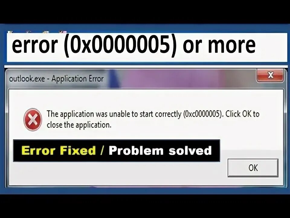 The application encountered an error. The application encountered an error