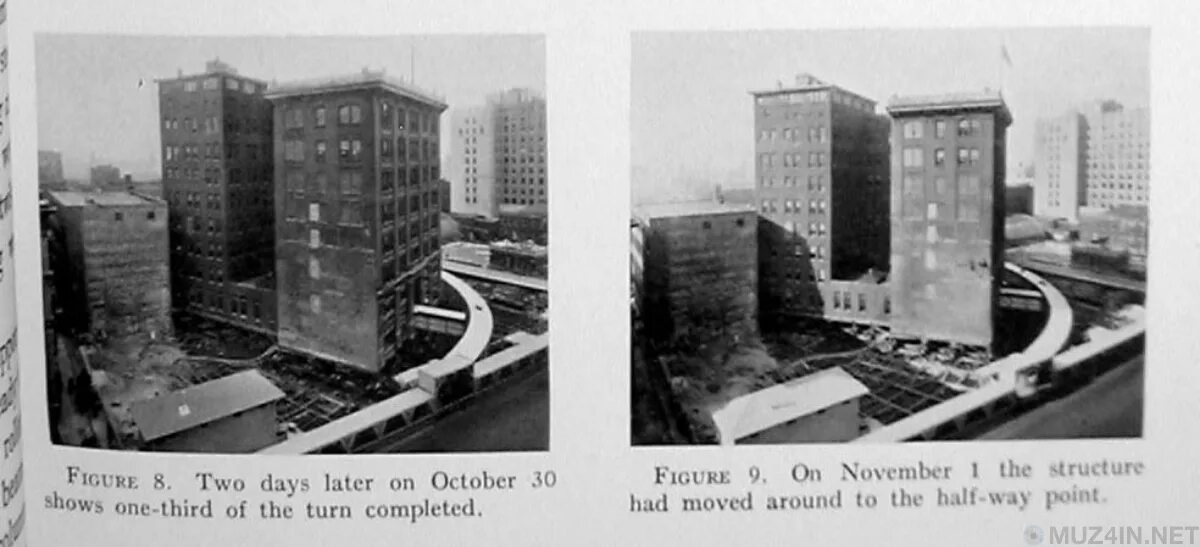 The building is move it