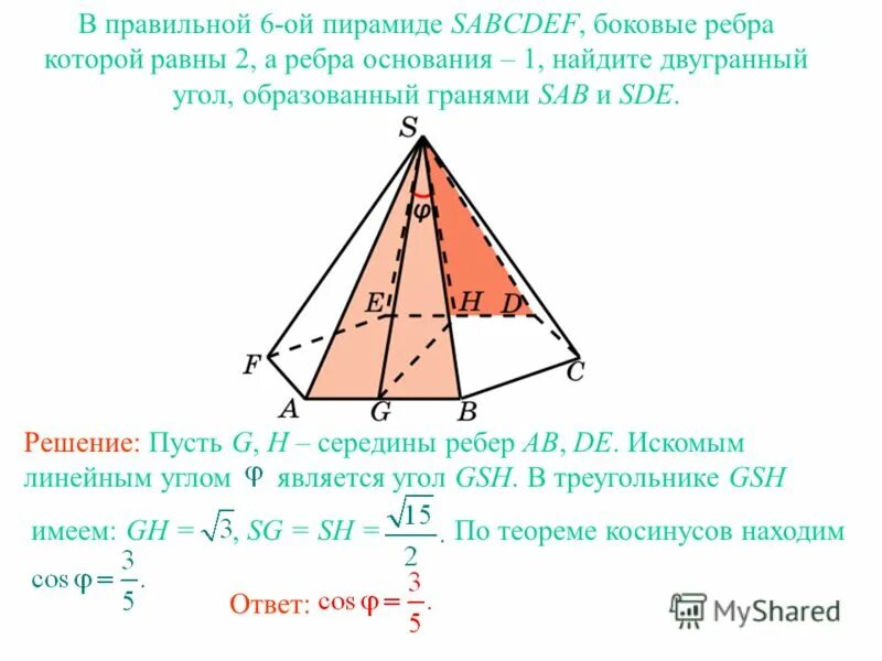 правильная пирамида двугранные углы. правильная 4 угольная пирамида. угол при основании пирамиды. двугранный угол при основании пирамиды. двугранный угол правильной четырехугольной пирамиды.