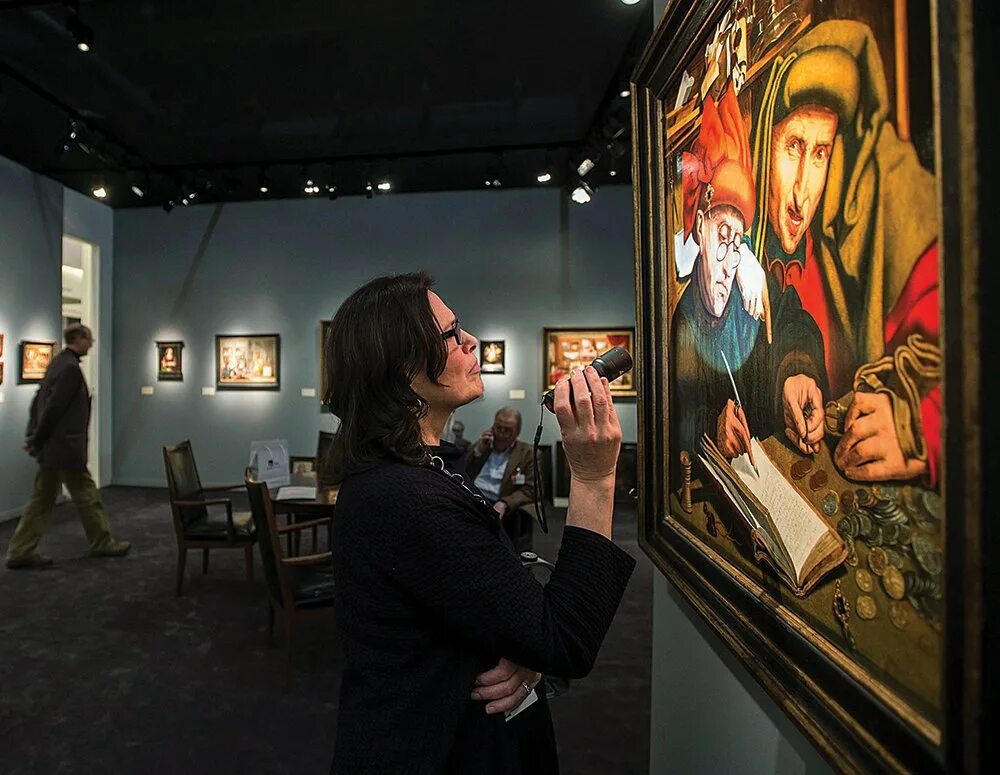 Исследование картин. TEFAF выставка. Исследование живописи. TEFAF Exhibitors 2021. Изучение картины.