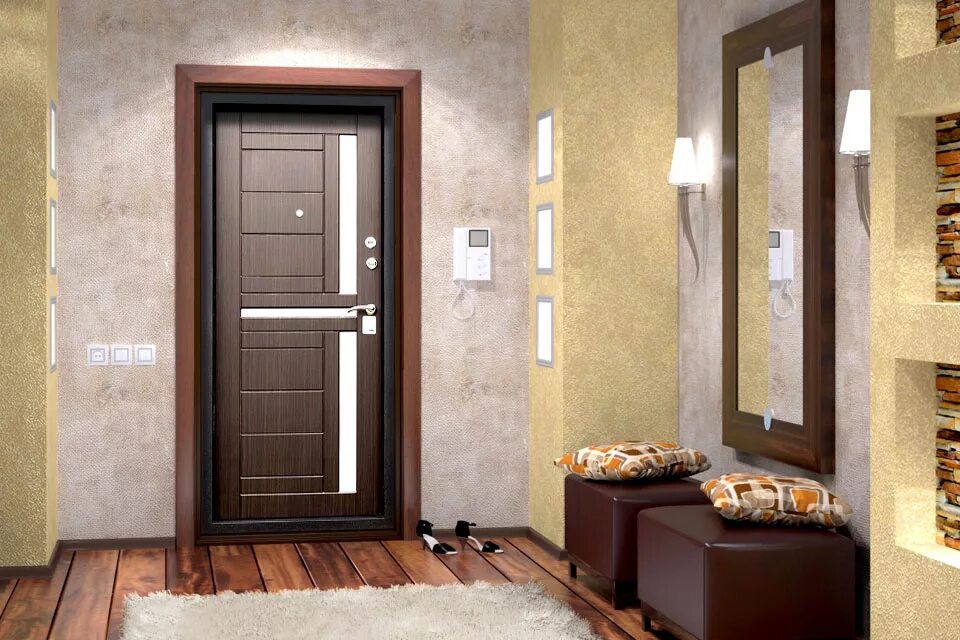 Какую входную дверь купить в квартиру. Входная дверь. Входные двери в интерьере. Металлические двери в интерьере. Двери входные металлические для квартиры.