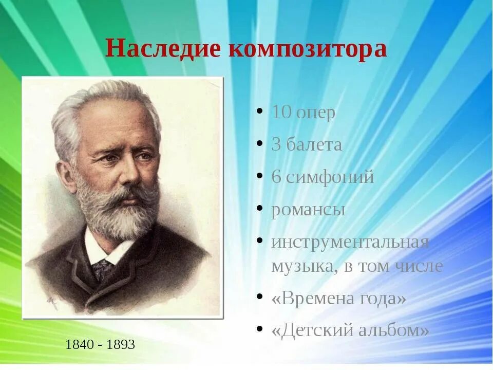 Композиторы писавшие музыку к балету. 5 Известных балетов Петра Ильича Чайковского.