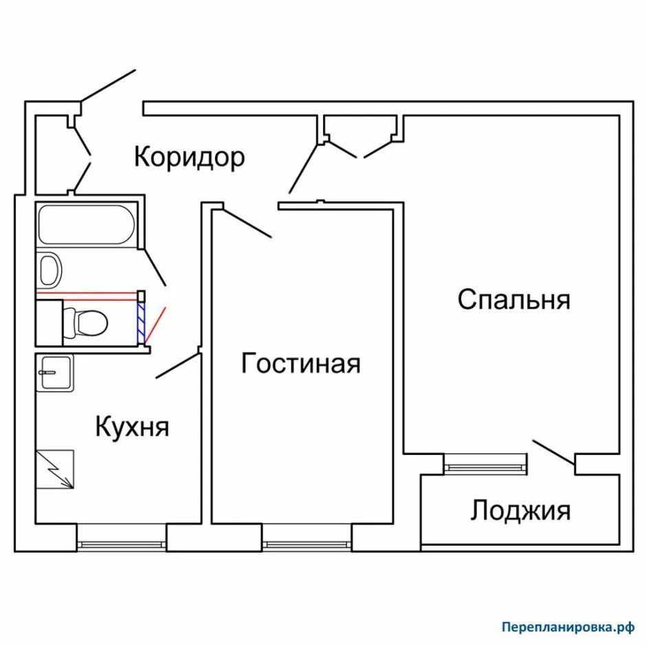 План квартиры комнаты. Перепланировка 2-х комнатной квартиры в панельном доме. Планировка панельной двушки. План перепланировки двухкомнатной квартиры в панельном доме. Планировка 2 х комнатная хрущевка с раздельными комнатами.