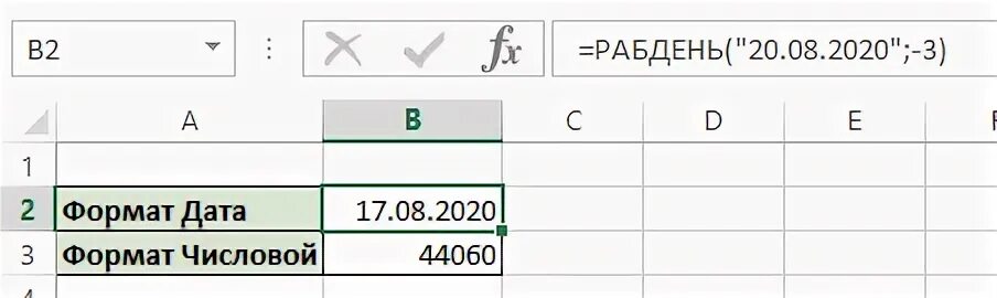 Сумма между датами. Функция РАБДЕНЬ В excel. Дата в числовом формате. Пример формулы РАБДЕНЬ В excel. Как посчитать количество дней между датами в excel.