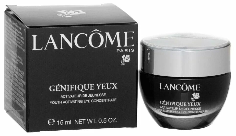 Lancome genifique yeux. Ланком Женефик крем. Крем ланком 15 мл. Крем ланком Genifique вокруг глаз. Крем для кожи вокруг глаз Lancome Genifique yeux.