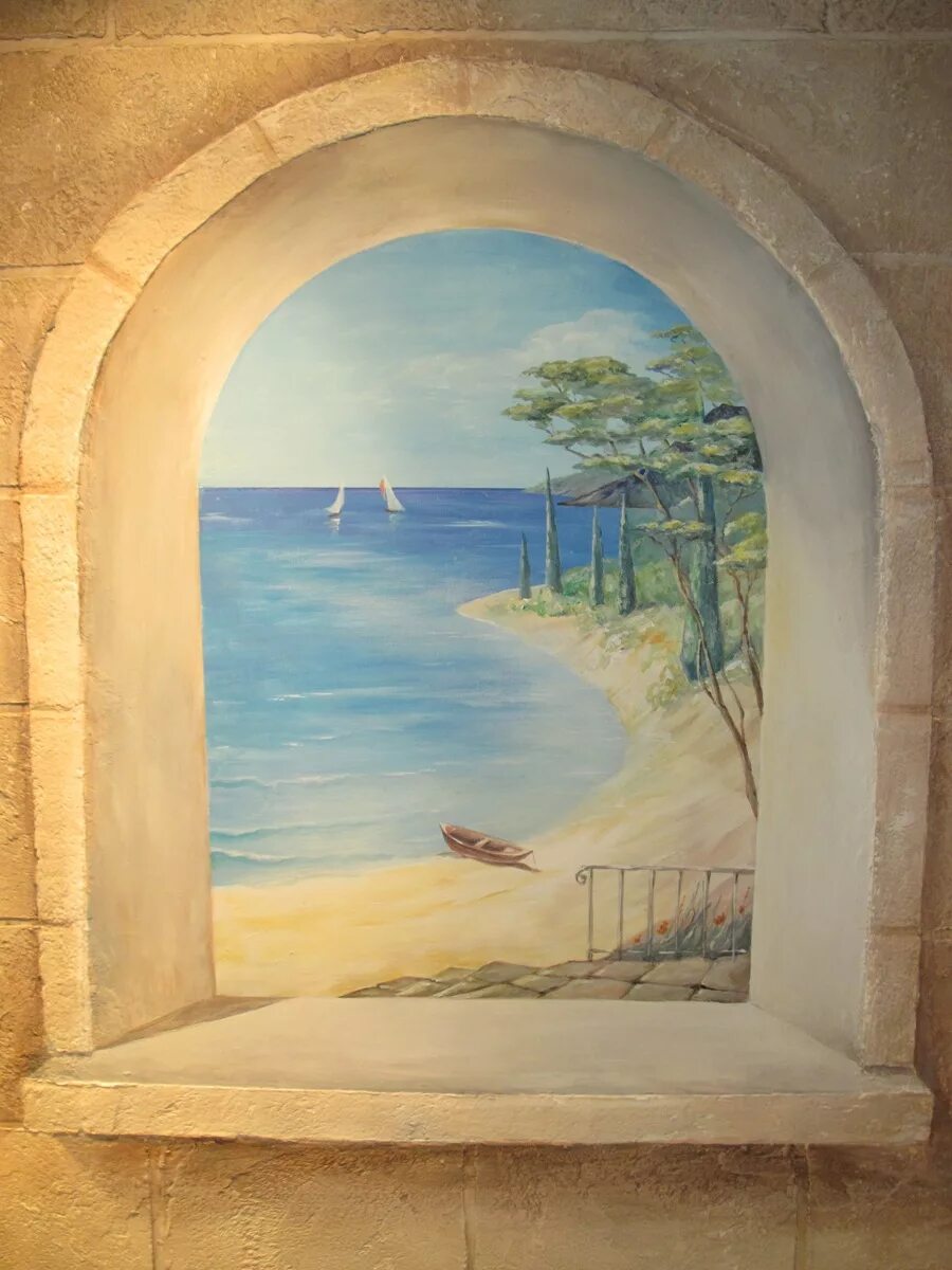 Фреска пейзаж. Фрески в интерьере. Роспись стен. Эскиз стенной росписи. Роспись стен.