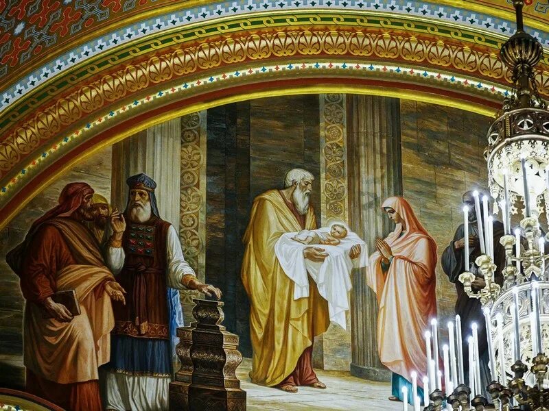 Сретение храм христа спасителя. Сретение роспись храма христа спасителя. сретение господне патриарх. богослужение сретение господне в храме христа спасителя. храм христа спасителя икона сретение.
