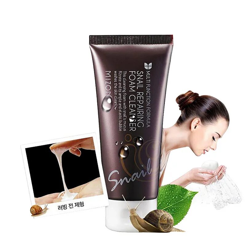 Foam cleanser snail. Mizon Snail repairing Foam Cleanser 60ml. Mizon Snail repairing Foam Cleanser Mini пенка для умывания c муцином улитки 30мл. Mizon Snail repairing Foam Cleanser 30 ml. Пенка для умывания Mizon Snail repairing Foam Cleanser 60 мл.