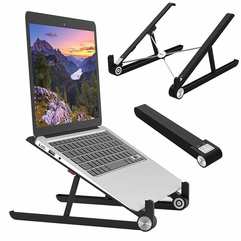 Портативная подставка. Portable 15" Laptop Desk Stand. Adjustable Laptop Stand 8+11. Подставка для ноутбука Baseus Mesh Portable Laptop Stand, белый. Phocar Portable Laptop Stand.