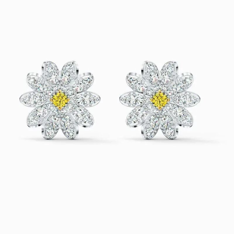 Eternal flower. Swarovski flower. серьги сваровски. swarovski серьги цветок. серьги цветы серебро.