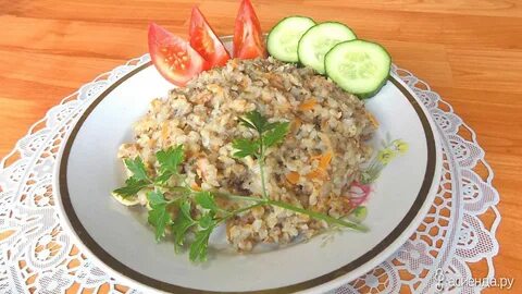 Простая гречка с курицей